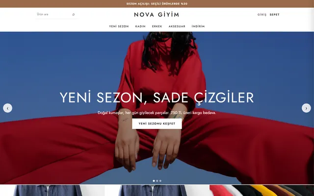 Moda mağazası demosu